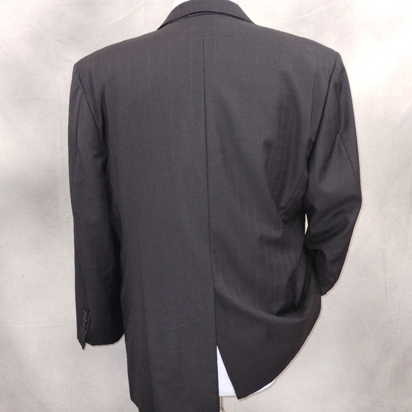 Hickey Freeman Mens Suit 2 Piece Set Size 44R Jacket Blazer Pant Wool Two Button - Picture 3 of 8